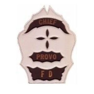 A fire department logo with the name of chief provo fd.